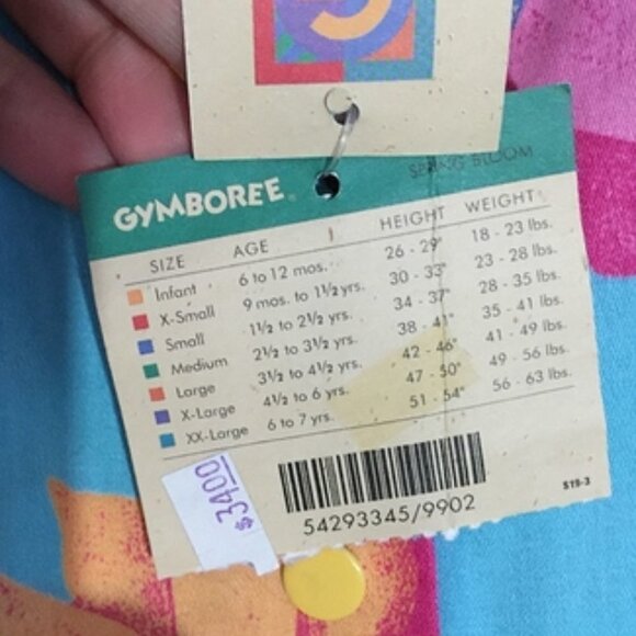 Vintage Gymboree Bib Overalls Blue Corduroy S - Picture 11 of 11